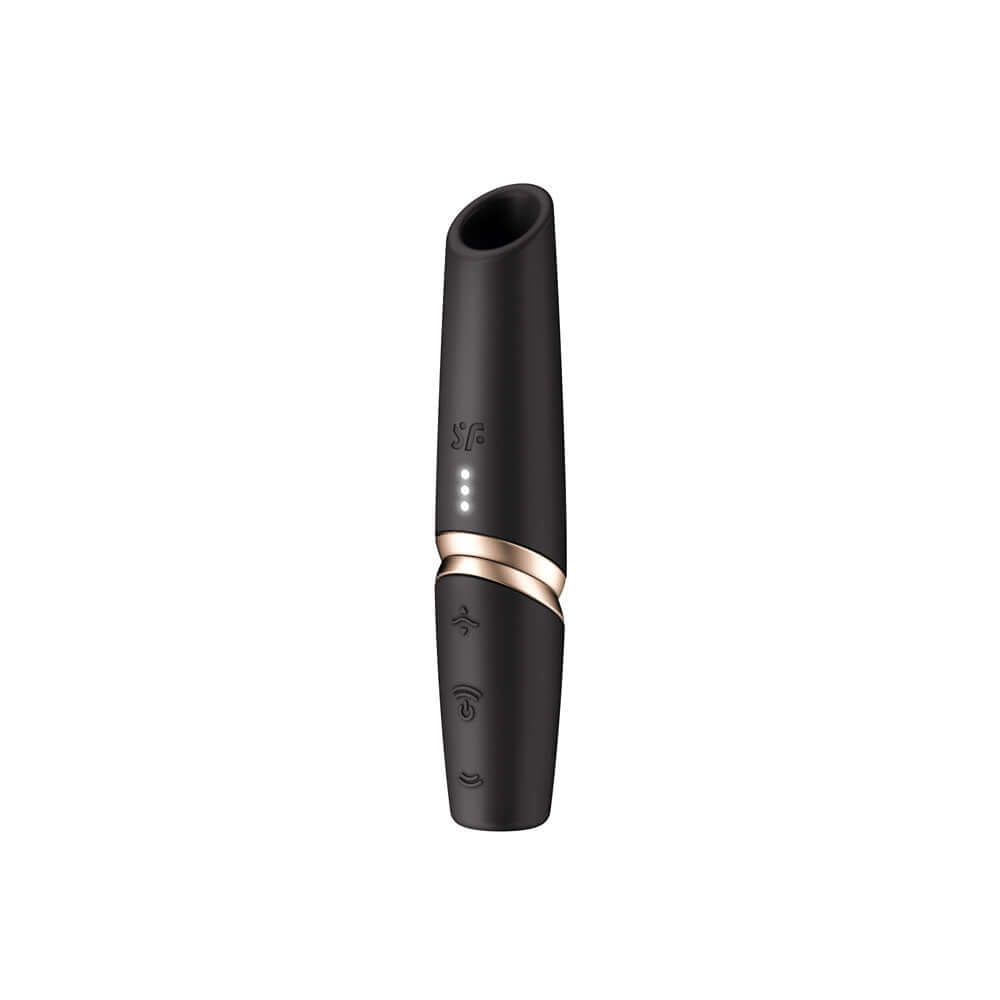 Satisfyer Perfect Kiss - Black USB Rechargeable Air Pulse Stimulator